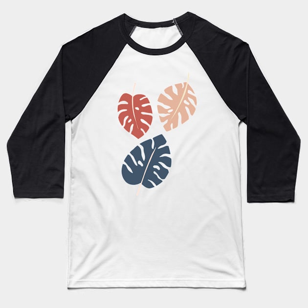 Leaf Compilation Baseball T-Shirt by StylishTayla